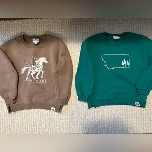 Two Montana kids sweatshirts
